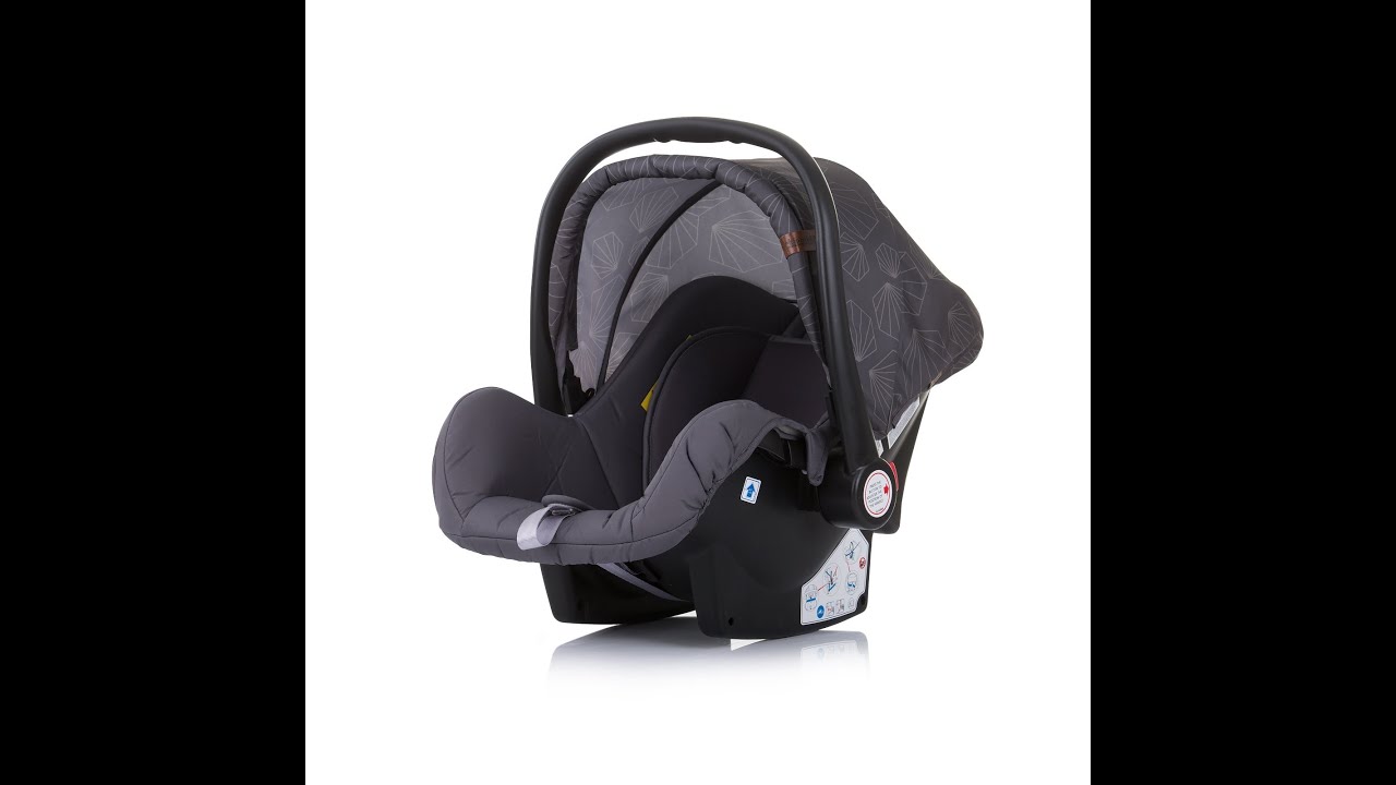 Кошница за кола с адаптори Chipolino - Хавана, 0-13 kg, Графит