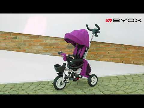 Сгъваема триколка Byox - Flexy Lux, червена