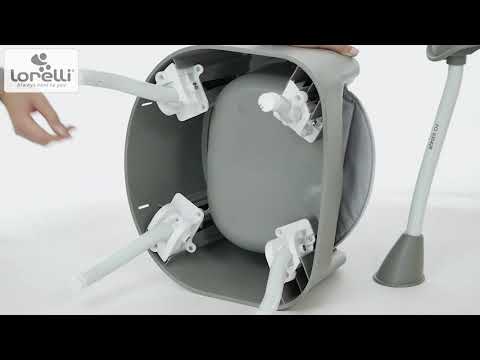 Столче за хранене 3 в 1 Lorelli - Trick, Grey Candy, еко кожа