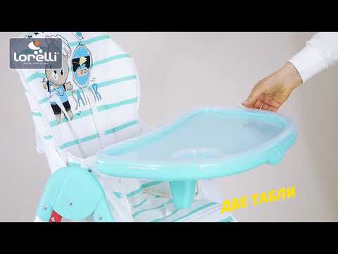 Столче за хранене Lorelli - Cryspi, Frosty Green Leather