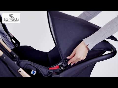 Детска лятна количка 2 в 1 Lorelli - Storm Set, Luxe Black