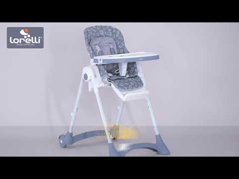 Столче за хранене Lorelli - Campanella, Еко кожа, Blue Surf Bears