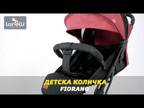 Детска лятна количка с покривало Lorelli - Fiorano, синя