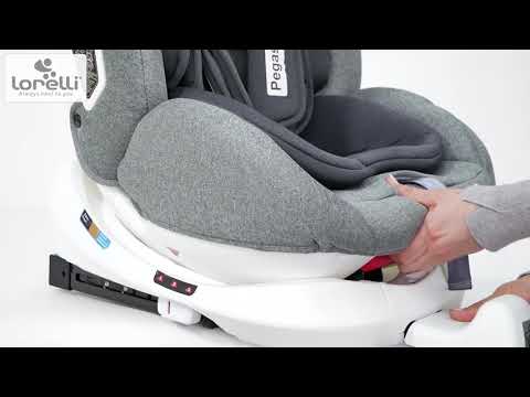 Столче за кола Lorelli - Pegasus, Isofix, 0-36 kg, Grey