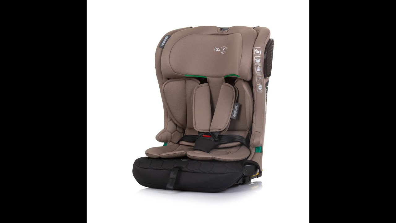 Столче за кола Chipolino - LuxX, i-Size, IsoFix, 76-150 cm, Обсидиан