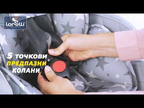Стол за кола Lorelli Classic - Explorer, 9-36 kg, Black Crowns