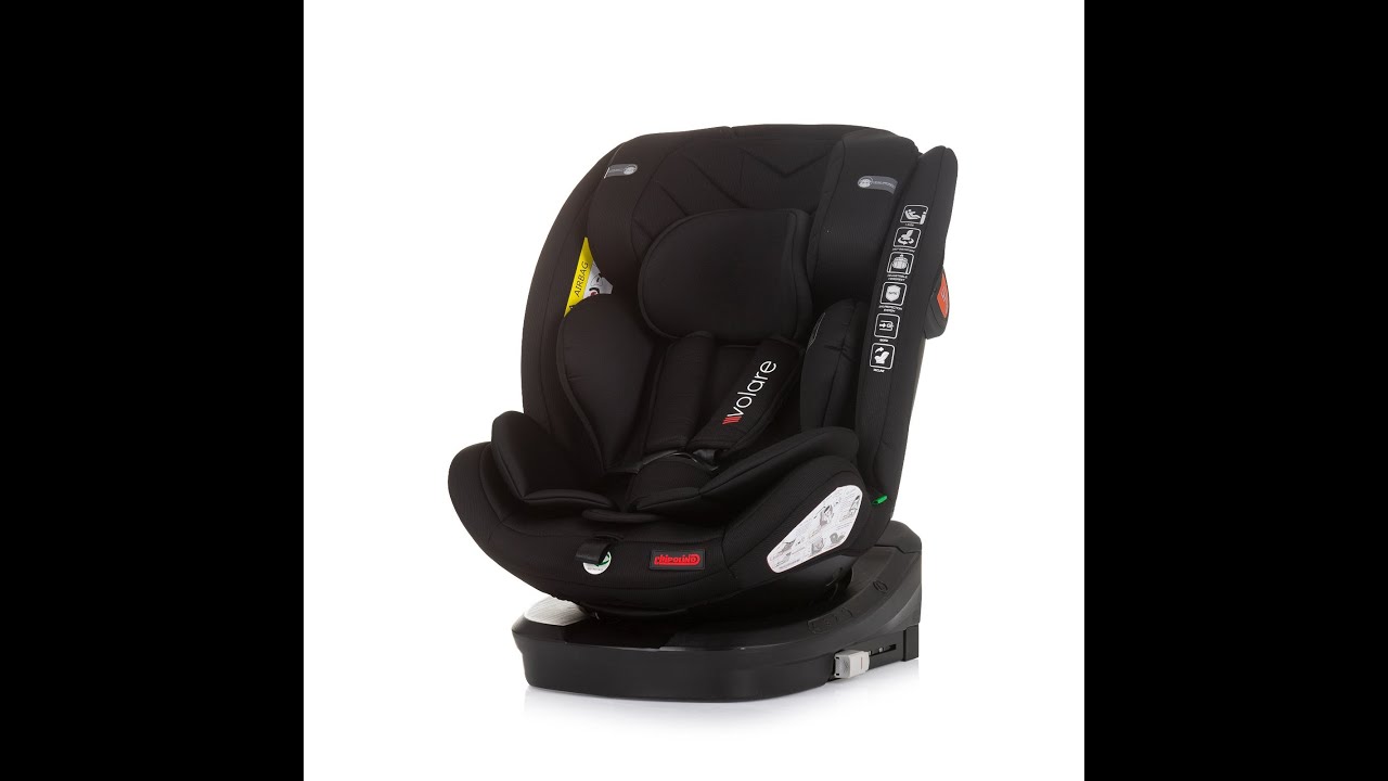 Столче за кола Chipolino - Воларе, i-Size, IsoFix, 360°, Обсидиан