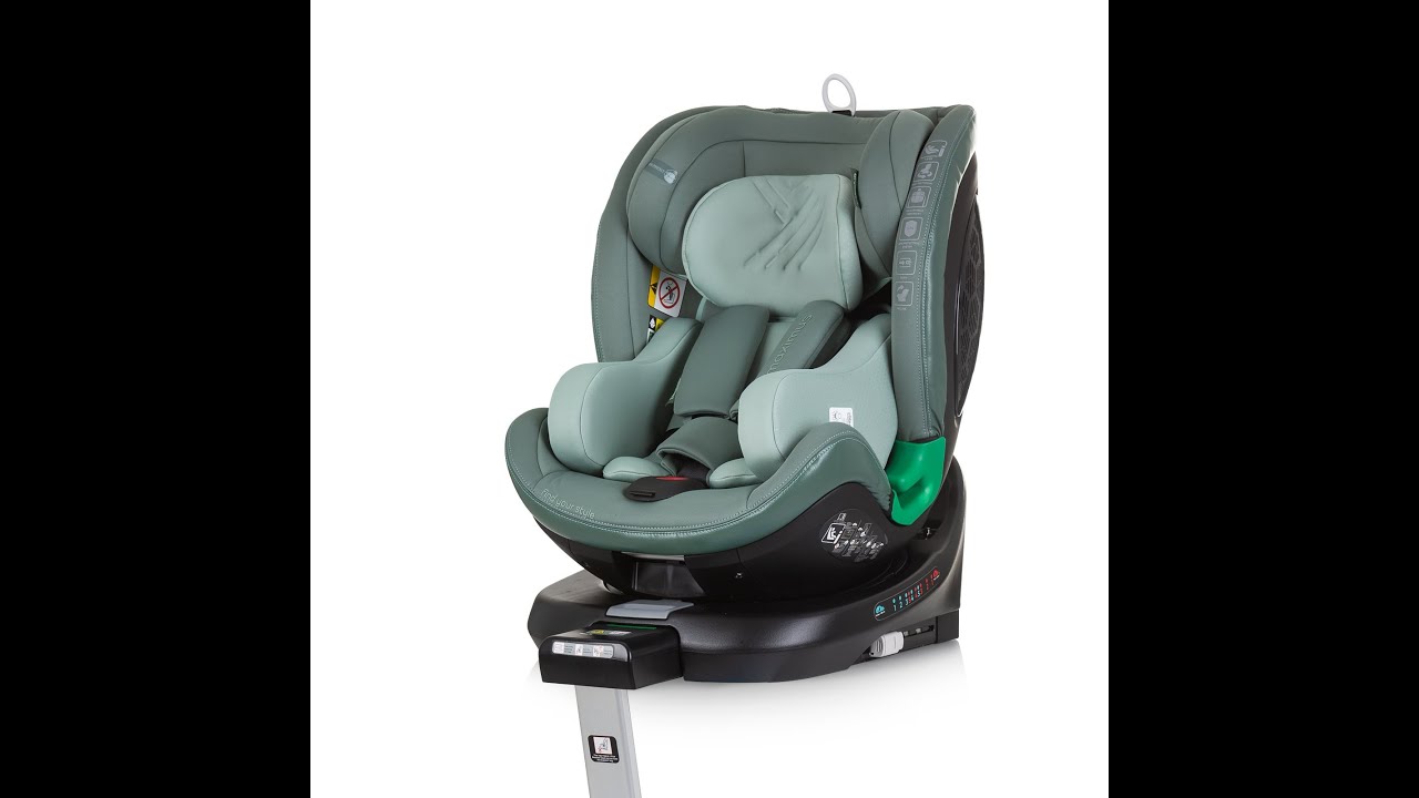 Столче за кола Chipolino - Максимус, 360°, I-Size, IsoFix, 40-150 cm, Гранит