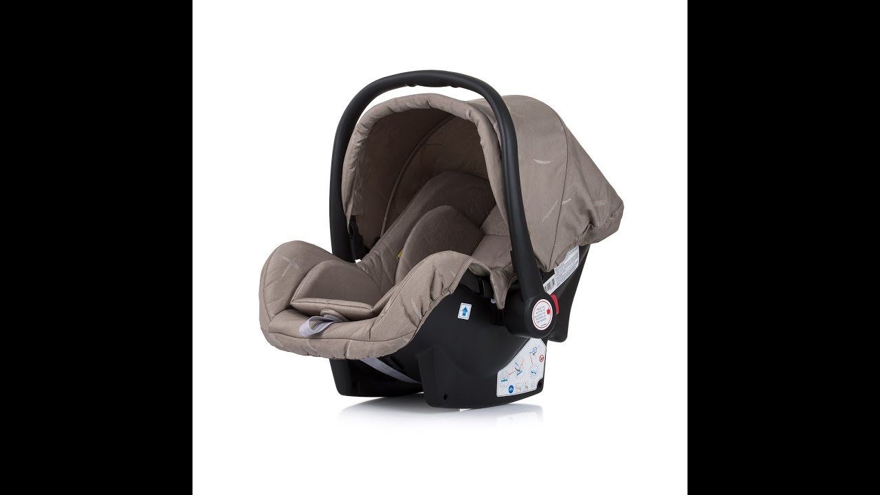 Кошница за кола Chipolino - Зара, С адаптор, 40-87 сm, Антрацит