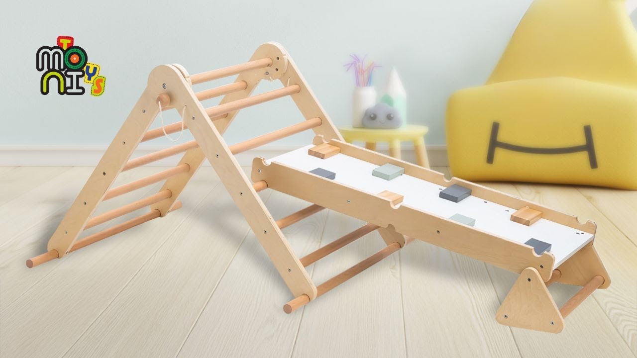 Детски комбиниран уред Moni Toys - Многофункционален триъгълник на Пиклер