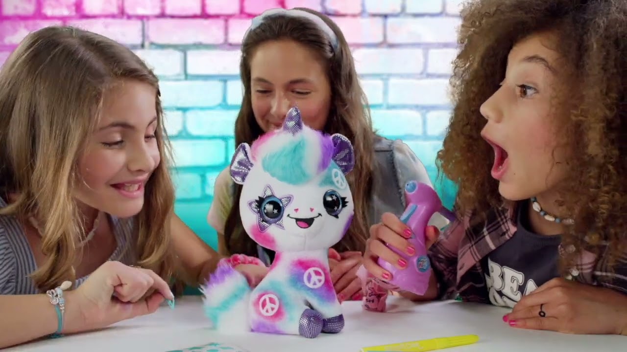 Творчески комплект Canal Toys - Мини плюшена играчка за оцветяване, 2 броя, асортимент