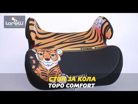 Седалка за кола Lorelli - Topo Comfort, 15 - 36 kg, Zebra, Grey-White