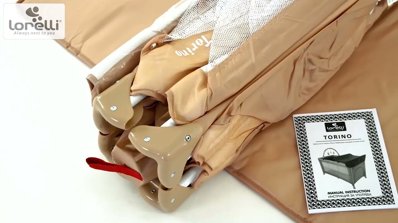 Бебешка кошара на 2 нива Lorelli - Torino Plus, Blue