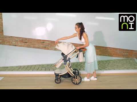 Комбинирана детска количка Moni - Polly 3 в 1, бежова