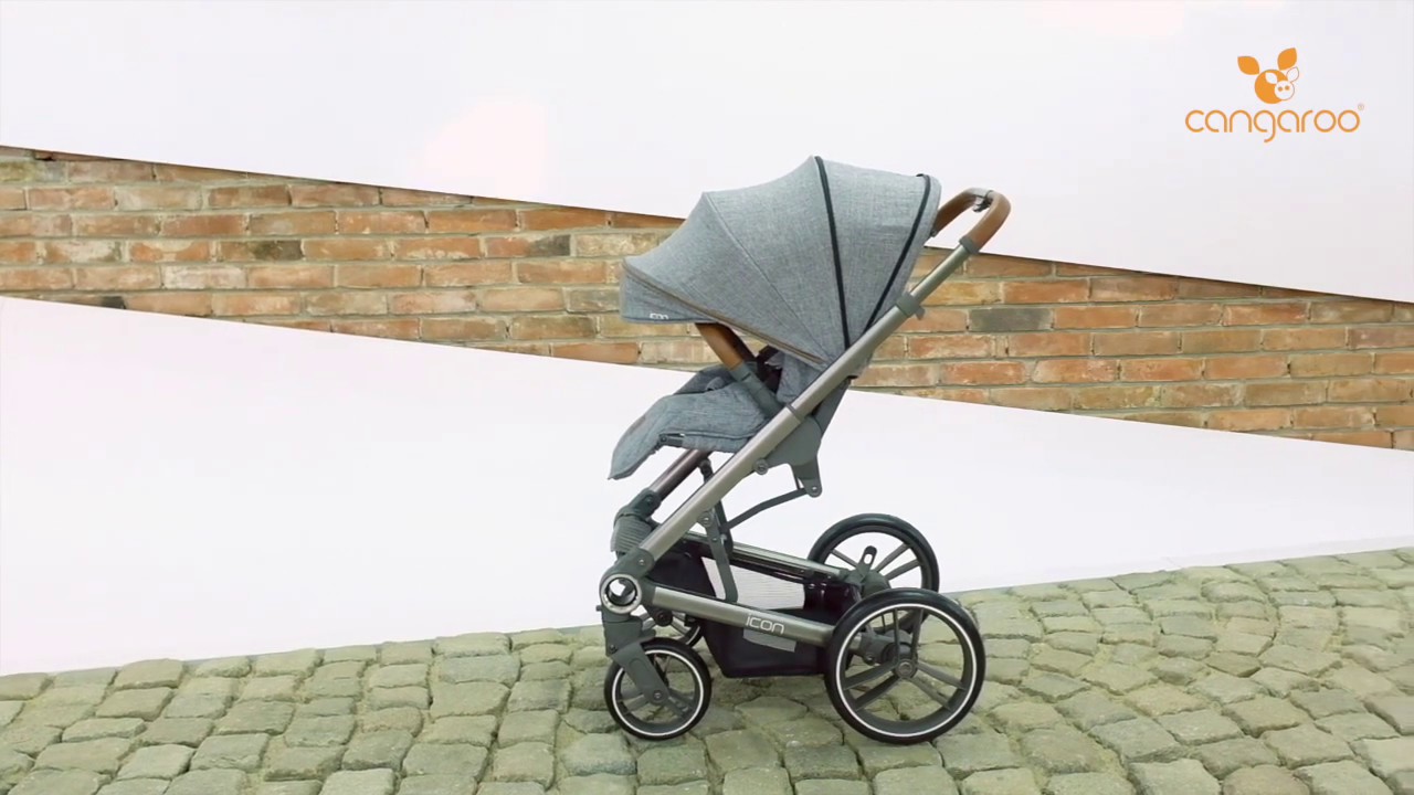 Комбинирана детска количка Cangaroo - Icon 2в1, бежова