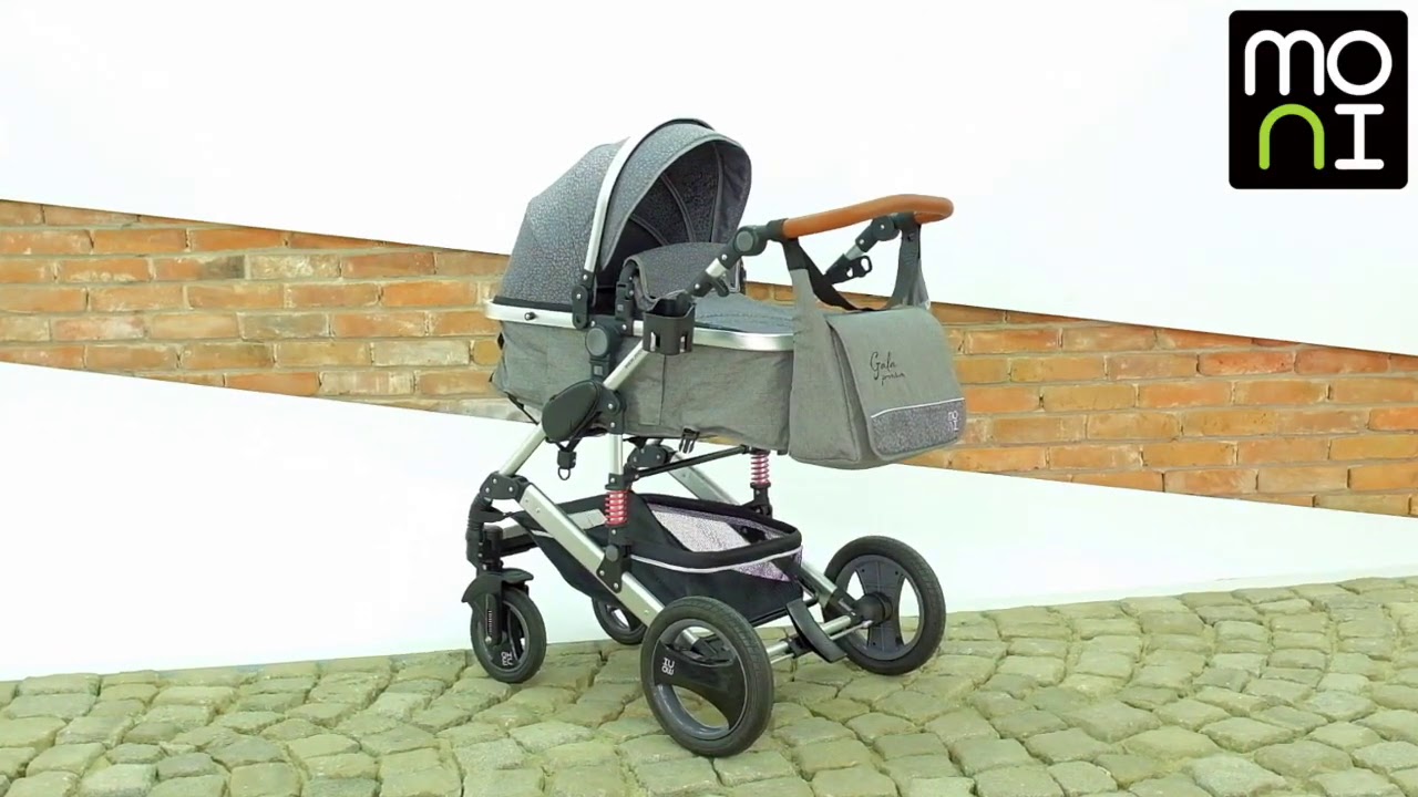 Комбинирана детска количка Moni - Gala, Тъмносива