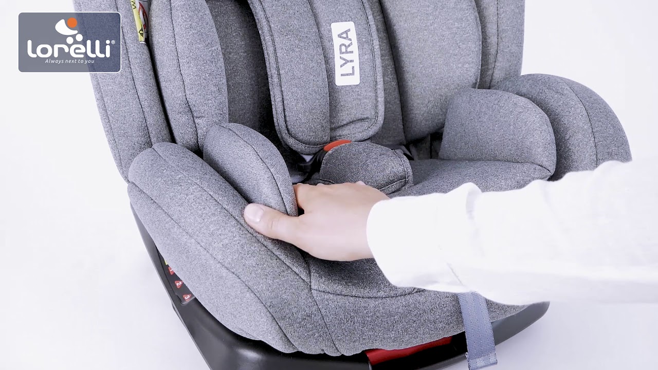 Стол за кола Lorelli Premium - Lyra, Isofix, 0-36 kg, Black & Grey