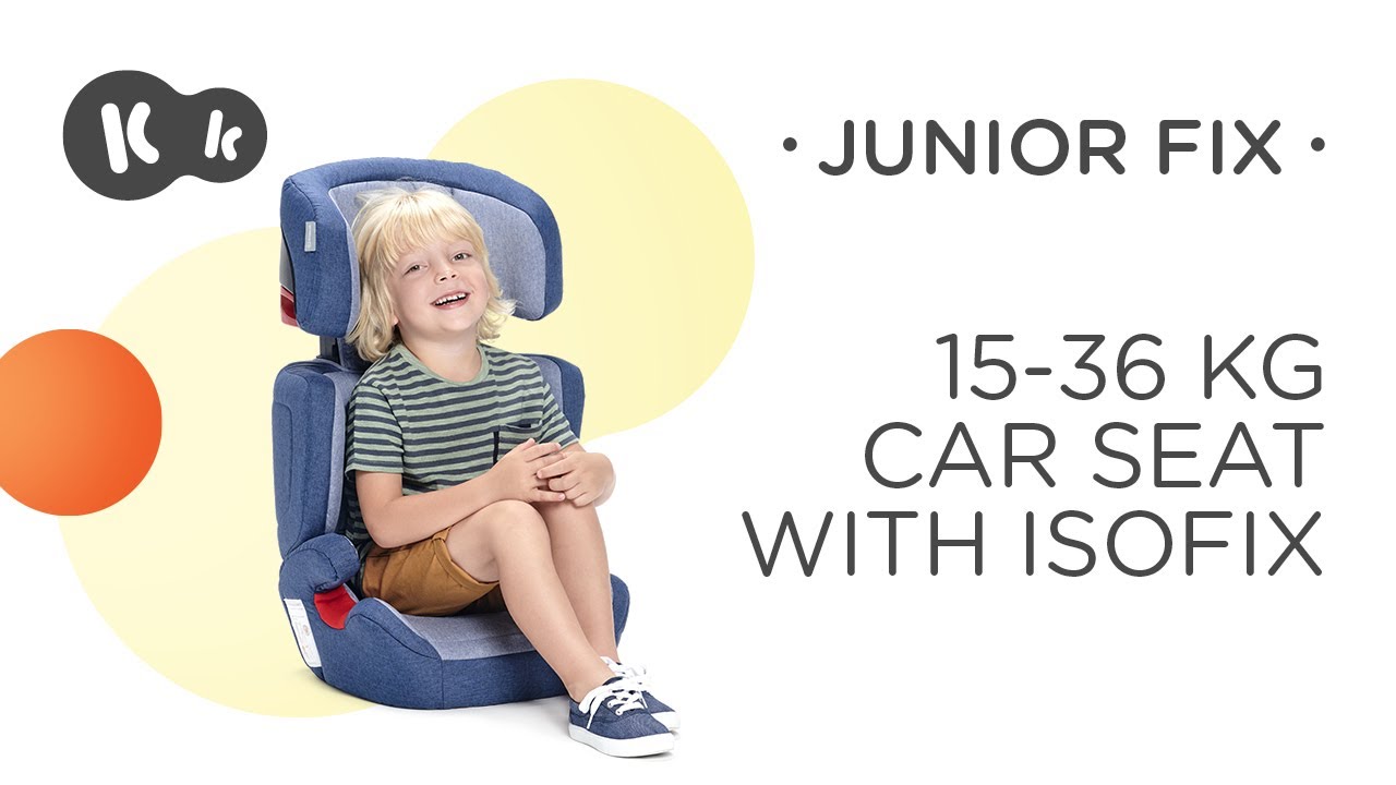 Столче за кола KinderKraft - Junior, IsoFIX, Черно