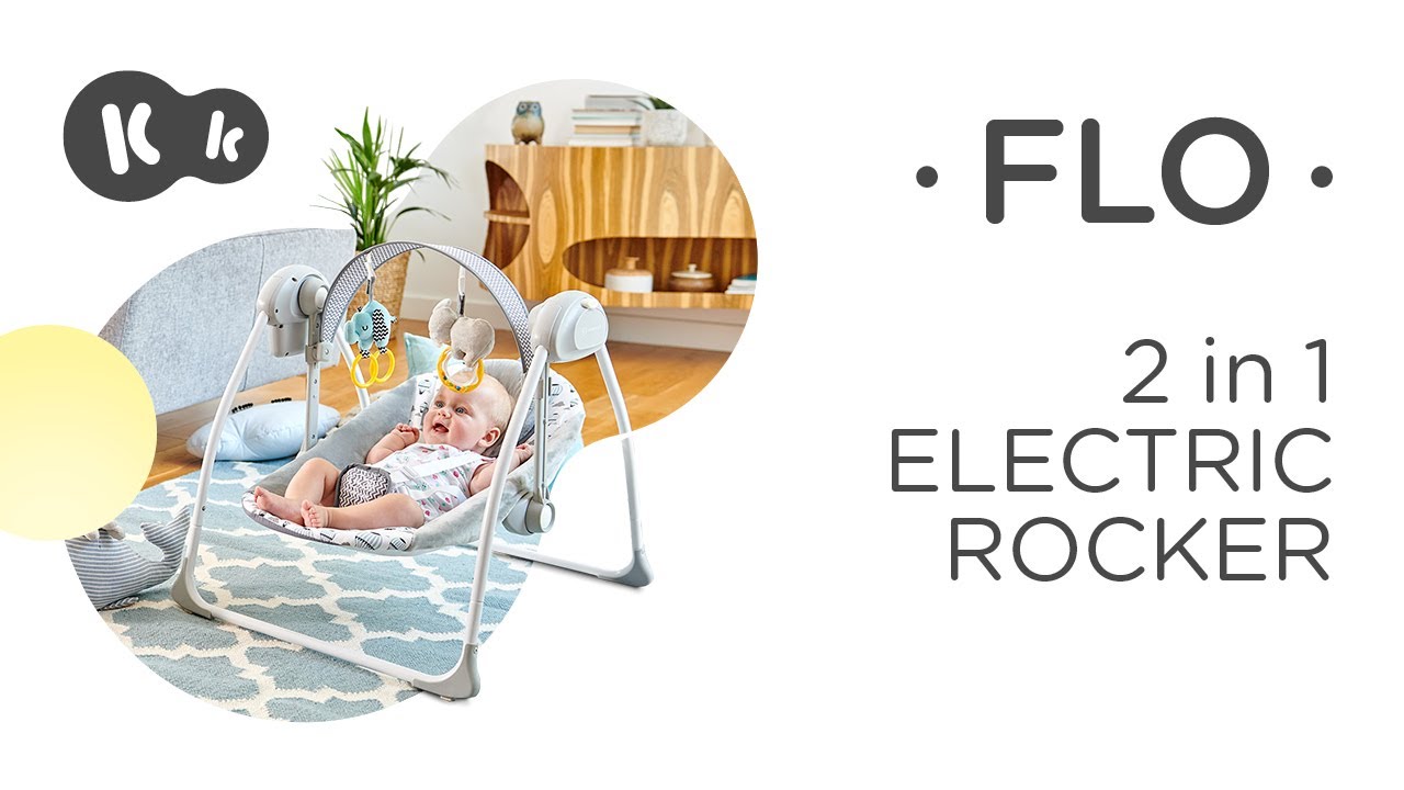 Бебешка люлка 2 в 1 KinderKraft - FLO, Мента