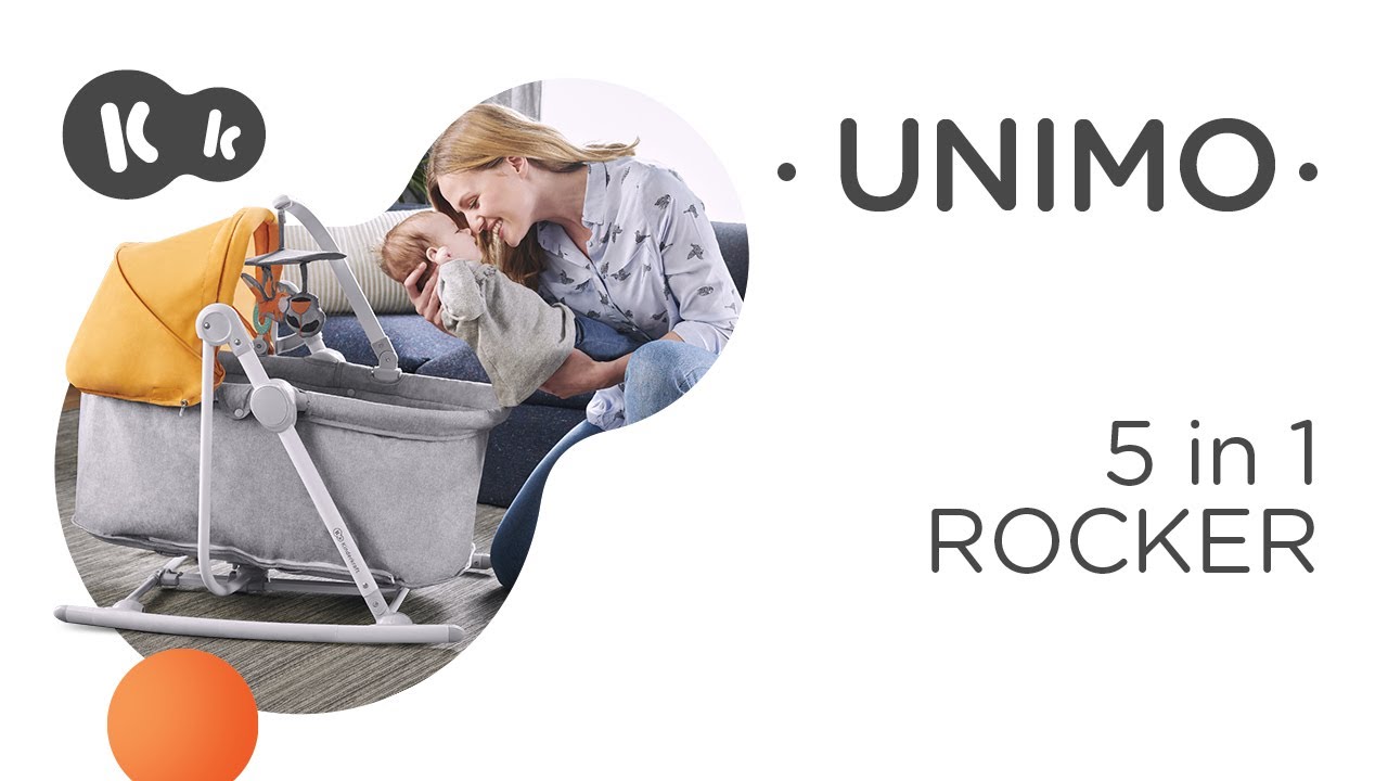 Люлка 5 в 1 KinderKraft - Unimo UP 2022, Розова