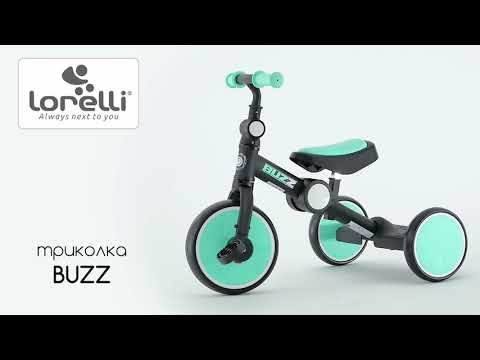 Сгъваема триколка Lorelli - Buzz, Black & Turquoise