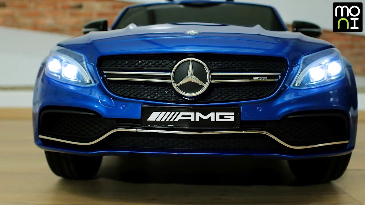Акумулаторна кола Moni - Mercedes C63S, QY1588, бял