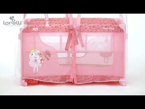 Бебешка кошара Lorelli - Magic Sleep, Hippo, Cool grey