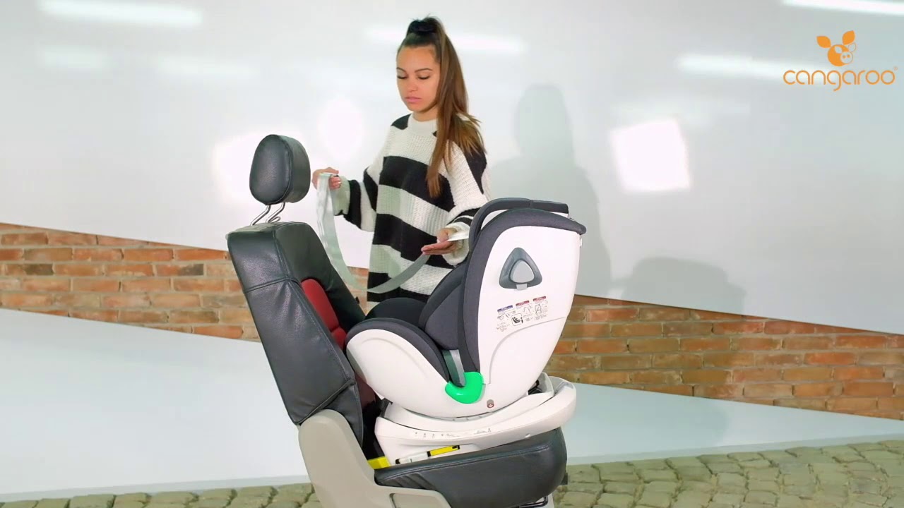 Столче за кола Cangaroo - General, I-Size с Isofix 360°, черно