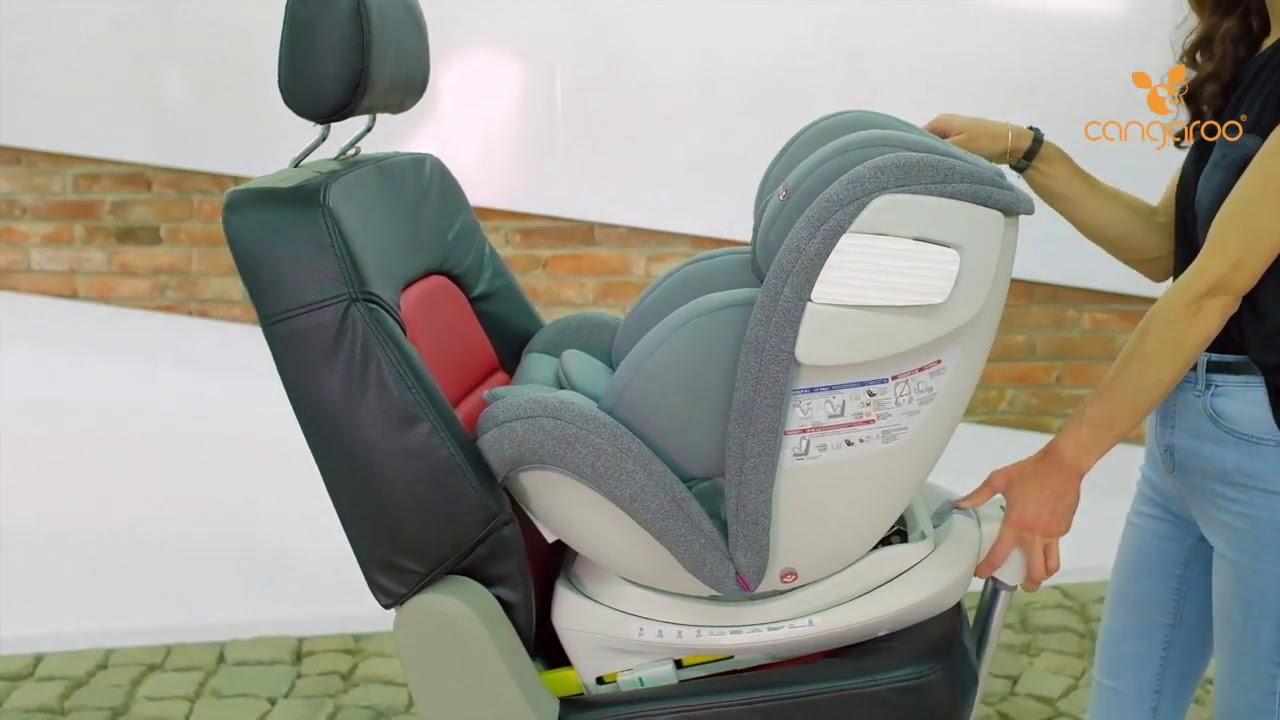 Столче за кола Cangaroo - Admiral, 0-36 kg, с Isofix, черно