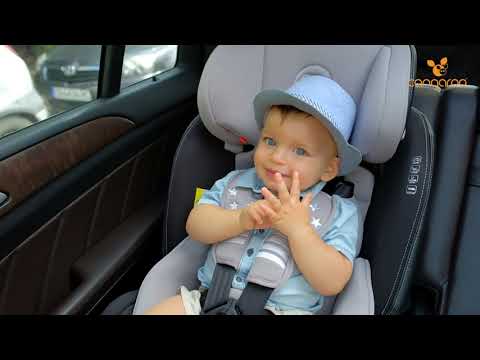 Столче за кола Cangaroo - Pilot, 0-36 kg, с IsoFix, 360°, сиво