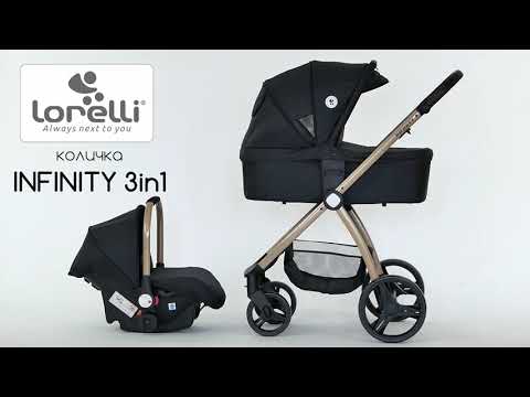 Комбинирана количка 3 в 1 Lorelli - Infinity, Black Diamonds
