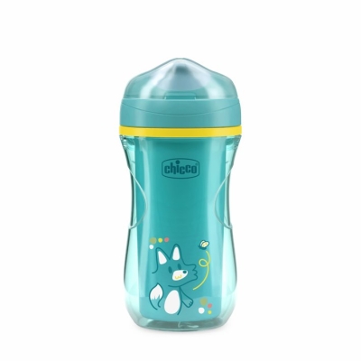 Детска чаша Chicco - Active, 14 m+, 266 ml, Момче