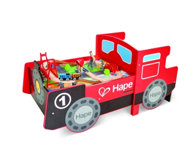 Дървено влакче за сядане Hape - Със звук и светлина