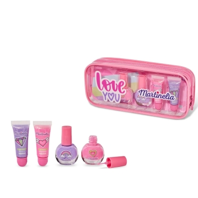 Детски козметичен комплект Martinelia - Love you, С несесер