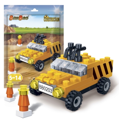 Мини конструктор BanBao - Строителен камион, 39 части