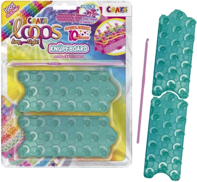 Творчески комплект Craze - Loops, Комплект подложки и кука за плетене на гривни