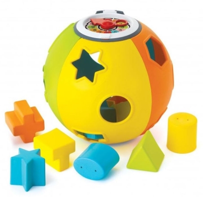 Бебешка играчка Infantino - B Kids, Сортер топка