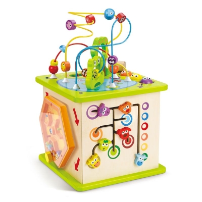 Детска игра Hape - Куб със спирали