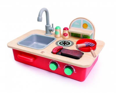 Дървен игрален комплект Hape - Кухненски плот