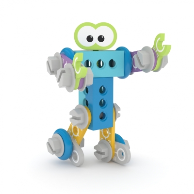 Дървен конструктор J′adore - Робот, 38 части