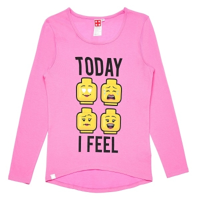 Детска блуза Lego - Emotes, Pink