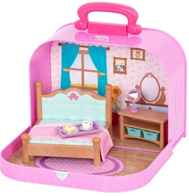 Игрален комплект Battat - Li′l Woodzeez, Спалня