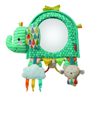 Бебешка играчка с активности и огледало Infantino - Слонче