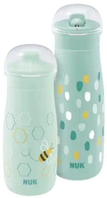 Комплект чаши 2 в 1 NUK - Mini-Me, Зелен