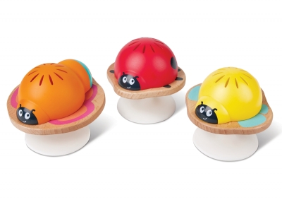 Комплект дрънкалки Hape - Калинки, 3 броя