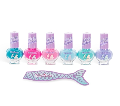 Комплект лакове за нокти Martinelia - Русалки, 6 броя