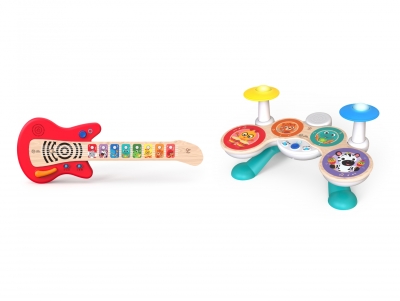 Комплект сензорни инструменти Hape - Baby Einstein, Китара и барабани