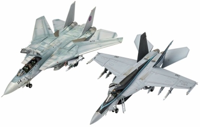 Комплект Сглобяеми модели Revell - Самолети Top Gun, 2 броя