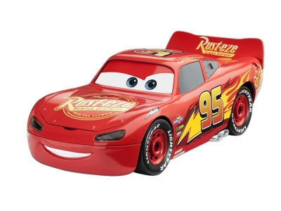 Игрален комплект за сглобяване Revell - Disney Cars, Lightning McQueen, Със звук и светлина