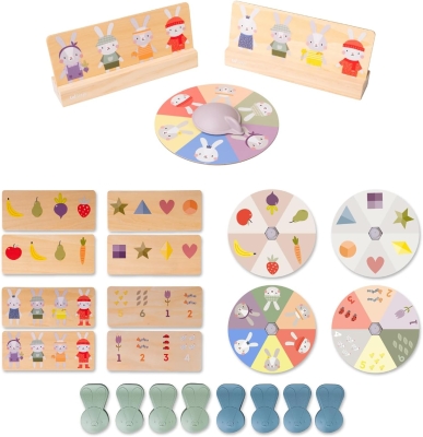 Образователна игра Taf Toys - Моето първо бинго, Зайче